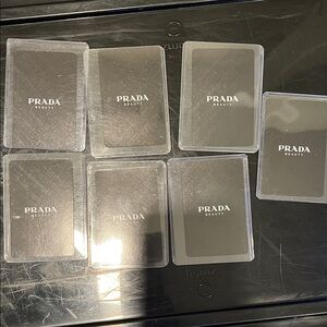 Prada Beauty Gray Card Cases